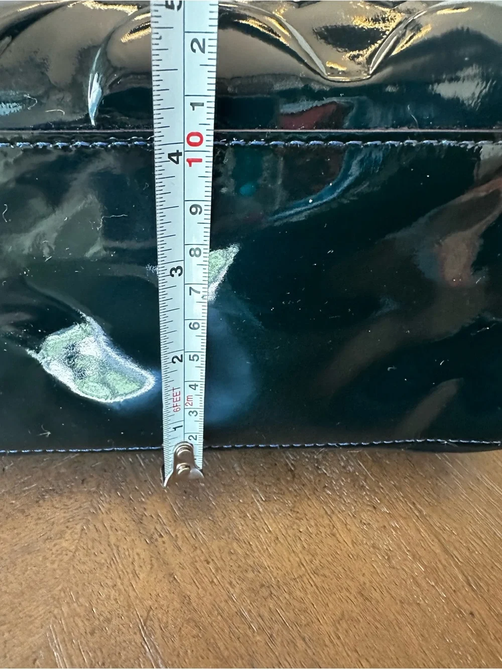 COACH Leah Rich Navy Patent Leather Tote w/ Hang Tag